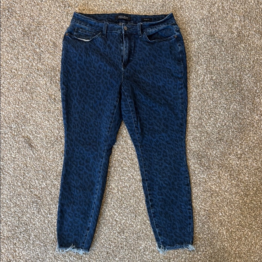 Judy Blue Leopard Print Jeans